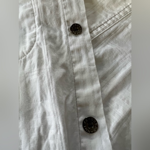Guess Men White Utility Shirt Jacket Button Up Spring Cotton Lightweight Size M - Picture 10 of 11